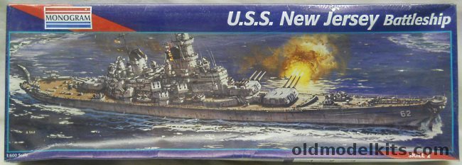 Monogram 1/600 USS New Jersey BB62 Battleship, 3001 plastic model kit